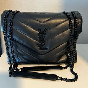 SAINT LAURENT LOULOU SMALL CHAIN BAG IN QUILTED "Y" LEATHER